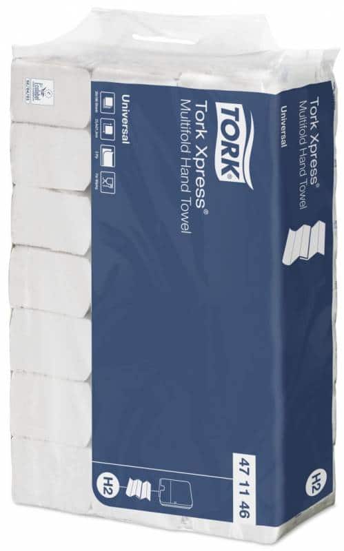 Papirhåndklæde Tork 471146 Xpress H2 - 2Lags (21 Pakker/3.800 Ark)
