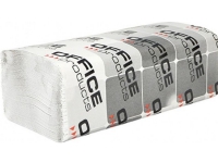 KONTORPRODUKTER ZZ foldede økonomiske papirhåndklæder, 1-lags, 4000 ark, 20 stk, hvid