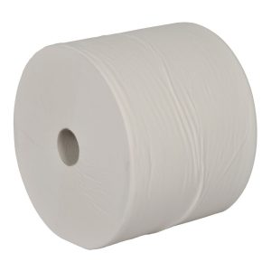 Værkstedsrulle, 2-lags, 380m x 26,5cm, Ø33cm, hvid